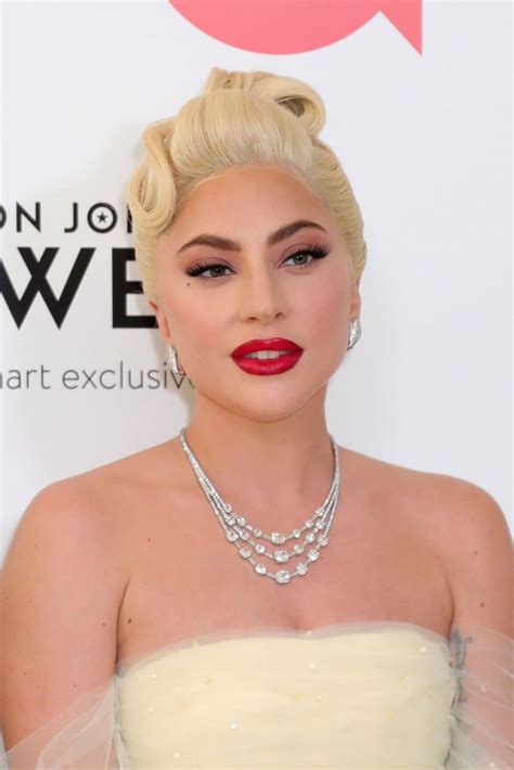 Lady Gaga At Elton John Aids Foundations 30th Annual Academy Awards Viewing Party In West