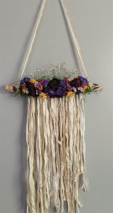 Dried Flower Hanging Wall Decor Etsy