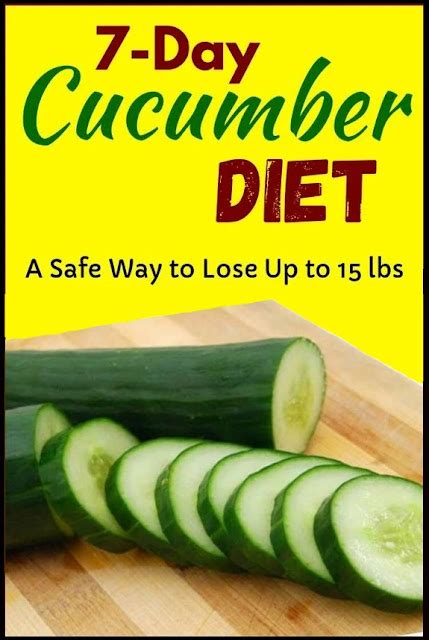 Cucumber Diet Lose 15 Pounds In Just 7 Days Healthy Lifestyle