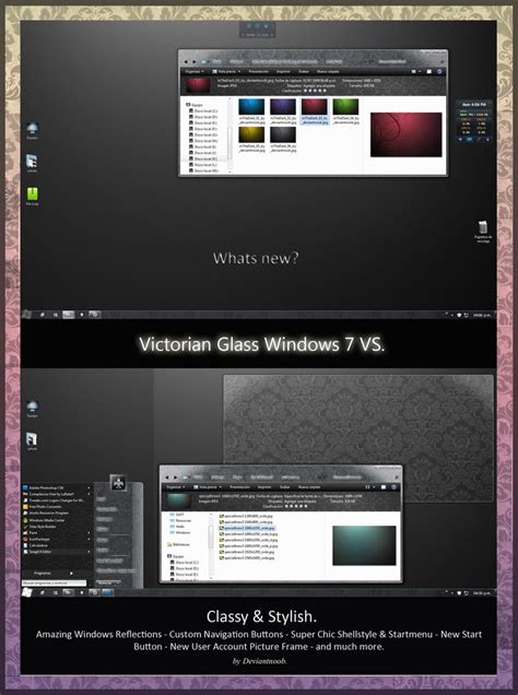 Victorian Glass Windows 7 Theme