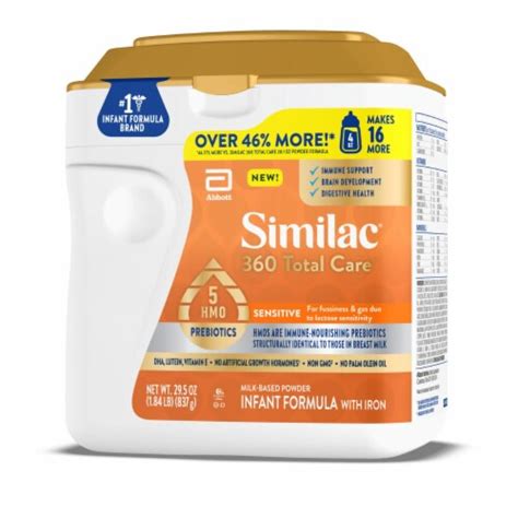 Similac 360 Total Care Sensitive Infant Formula Powder Tub 295 Oz