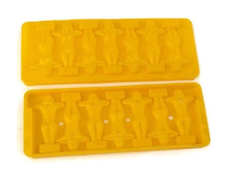 Vintage Nude Woman Ice Cube Tray Novelty Ice Cube Maker French Retro