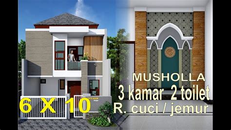 Selain itu, berbeda dari landed house minimalis sederhana lainnya, dalam desain ini anda akan menemukan kamar utama memiliki wc juga kamar. Denah Rumah Minimalis 6x10 3 Kamar 2 Lantai - Content