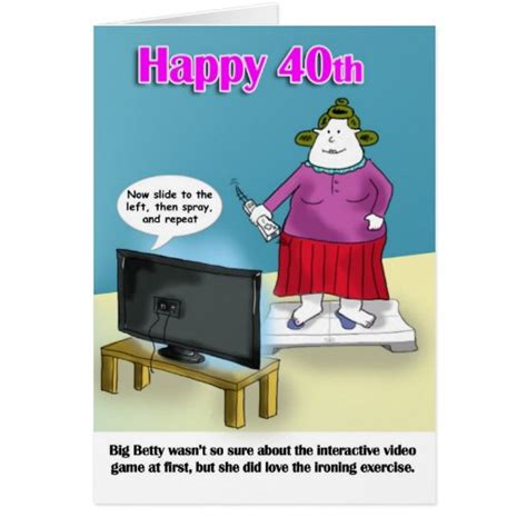 40th Birthday Card Ideas Funny Printable Templates Free