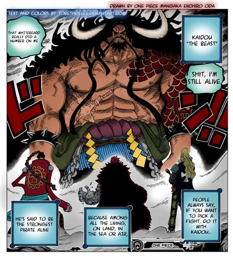 One Piece Kaido Colored Chapter 795 Cropped By Tobethriller On Deviantart