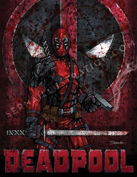 Large Deadpool 25th Anniversary Deadpool Large Art Print Etsy