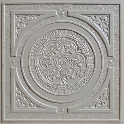 The 2′ x 4′ ceiling panels we used came from amazon. 225 White Pearl Decorative Ceiling Tile 24x24 - Steampunk ...