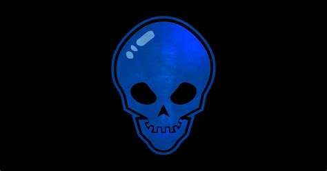 Blue Skull Skull Sticker Teepublic