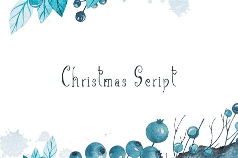 Christmas Script Font ~ Script Fonts ~ Creative Market