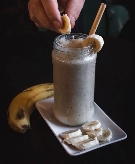 You Have To Try This Almond Butter Banana Shake Foodisinthehouse Com