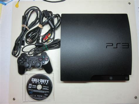 Sony Playstation 3 Slim 320 Gb Black Console Model Cech 3001b Bundle