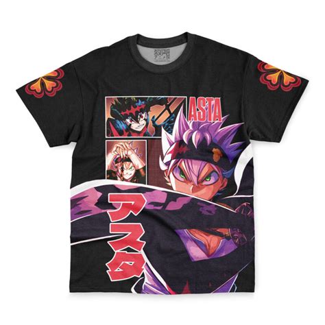 Asta V3 Black Clover Streetwear T Shirt Anime Ape