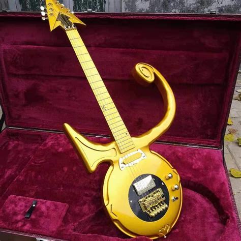 Prince Symbol Gold Guitar Reproduction