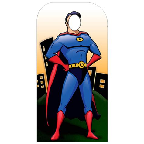 How do you make your superhero avatar? Superhero Stand-In Cardboard Cut Out | Drinkstuff