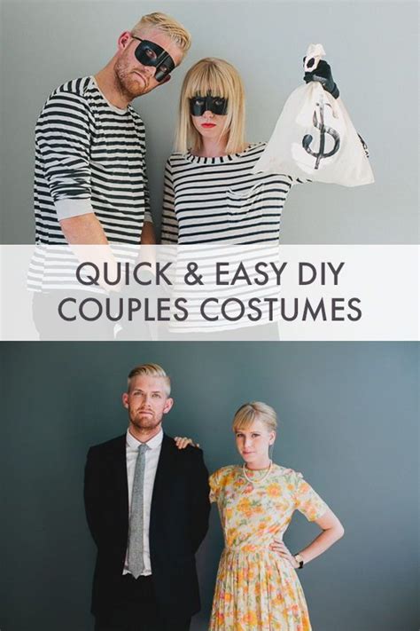 Easy And Last Minute Couples Costumes Pt 1 Diy Halloween Costumes