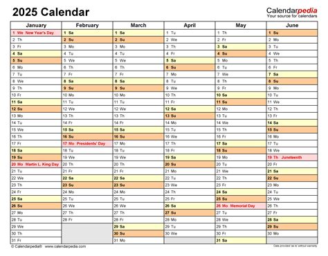 2025 Calendar Free Printable Excel Templates Calendarpedia