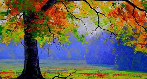 40 Beautiful Tree Art Painting And Art Works