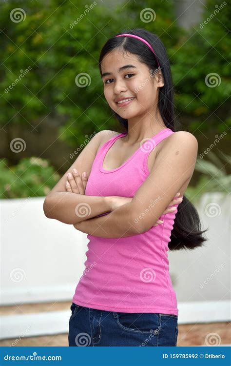 en proud filipina teenager girl arkivfoto bild av barndom stolthet 159785992