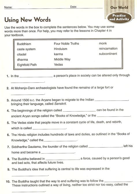 Free 5th Grade Social Studies Worksheets