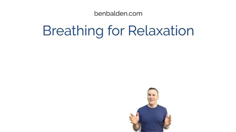Breathing For Relaxation Youtube