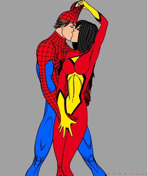 Jessica Drew Kisses Peter Parker Spider Woman Porn Pics. 