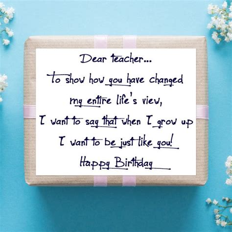 The following heart touching teacher appreciate quotes share just how special and wonderful teachers can be. Birthday Wishes for Teachers: Quotes and Messages ...