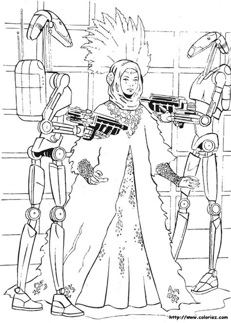 The Capture Of Queen Amidala Coloring Pages