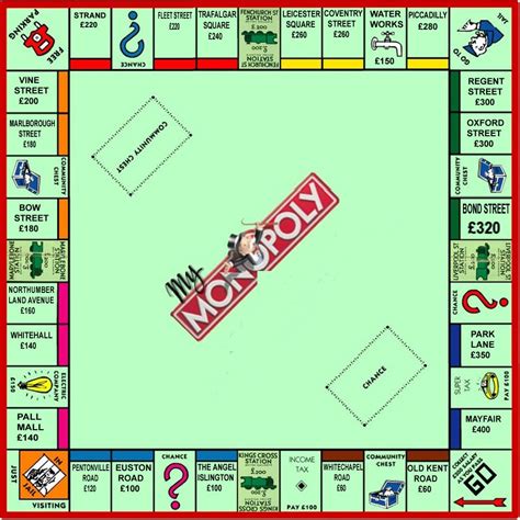 Standard Monopoly Board Drawing Free Image Download