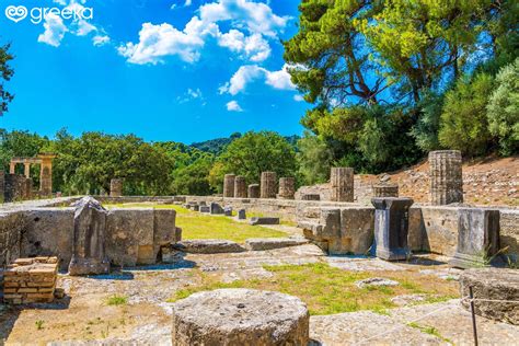 Hera Temple In Olympia Greece Greeka