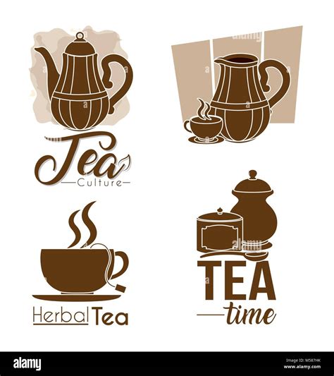 Tea Collection Elements Stock Vector Image And Art Alamy