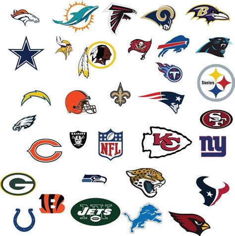 NFL Logos Alle 32 Teams Plus Nfl Logo Svg PDF EPS Cricut Etsy