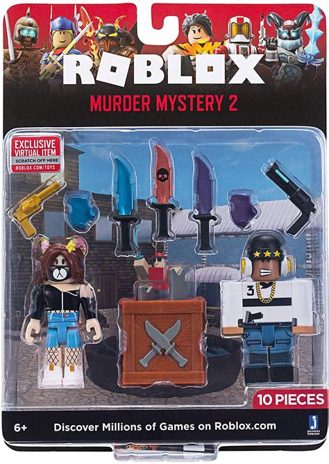 Can you solve the mystery and survive each round? ROBLOX Game Packs Murder Mystery 2 W6 - Walmart.com ...