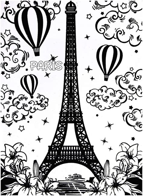 They develop imagination, teach a kid to be accurate and attentive. Paris Coloring Pages Epartners Me Eiffel Tower Coloring ...