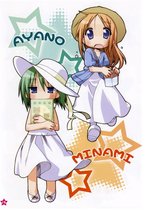 Yoshimizu Kagami Iwasaki Minami Minegishi Ayano Lucky Star Absurdres Highres Official Art