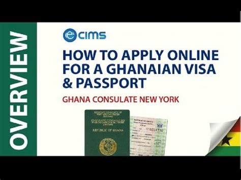 How To Apply For A Ghanaian Visa Or Passport Application At The Ghana Consulate New York Youtube