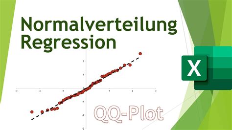 Lineare Regression Normalverteilung mit QQ Plot prüfen Daten