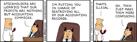 Dilbert By Scott Adams Accounting Humor Work Humor Dilbert Comics