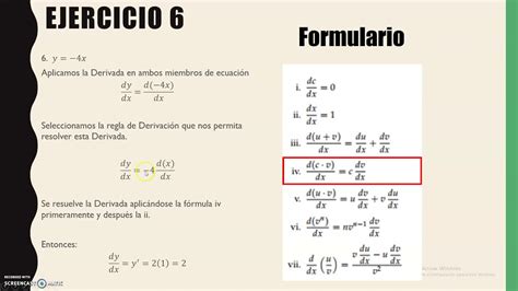 derivada de x youtube