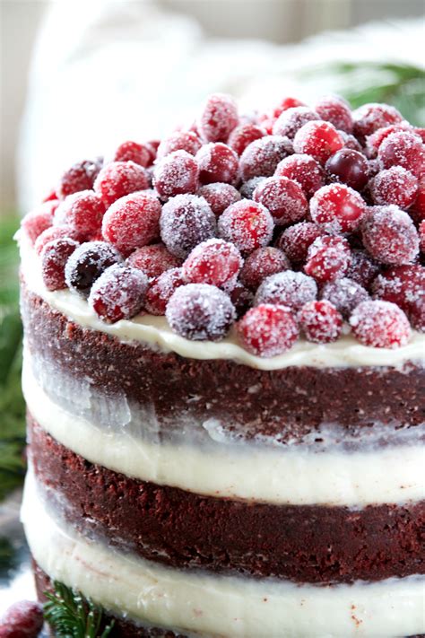 naked cake red velvet with cream cheese and berries my cakes my xxx hot girl
