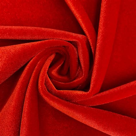 Princess Scarlet Red Polyester Stretch Velvet Fabric For Bows Etsy