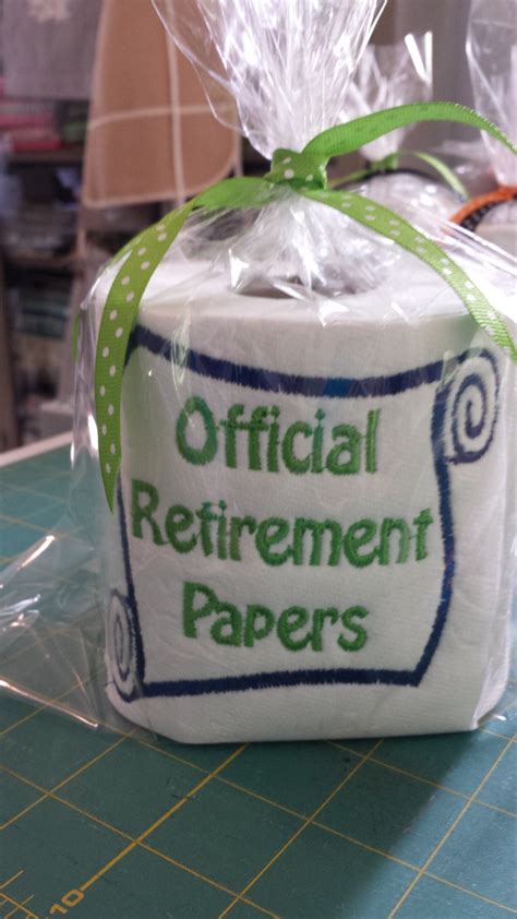 Official Retirement Papers Gag Gift Toilet Paper