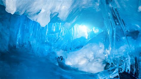 Fairy Blue Ice Cave Full Stock Footage Video 100 Royalty Free