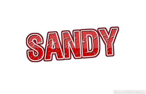 Sandy Logotipo Ferramenta De Design De Nome Grátis A Partir De Texto Flamejante