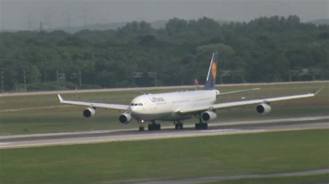Lufthansa A340 Take Off Youtube