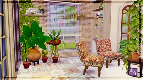 The Stories Sims Tell Modern Spectrum Brown Sunroom Sims 4 Downloads