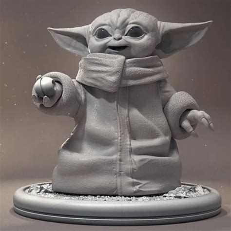 Baby Yoda 3d Printing Figurine 3d Printing Business Cool 3d Prints