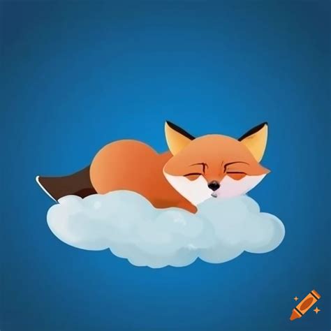 Fox Sleeping On A Cloud