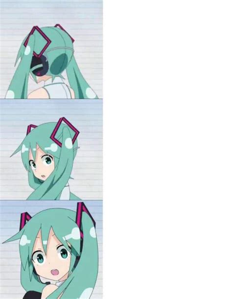 Hatsune Miku Reaction Meme Blank Template Imgflip