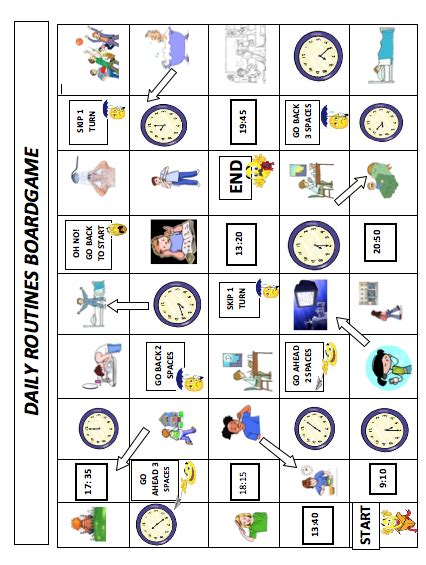 Our English Class Oral Class Daily Routines Games