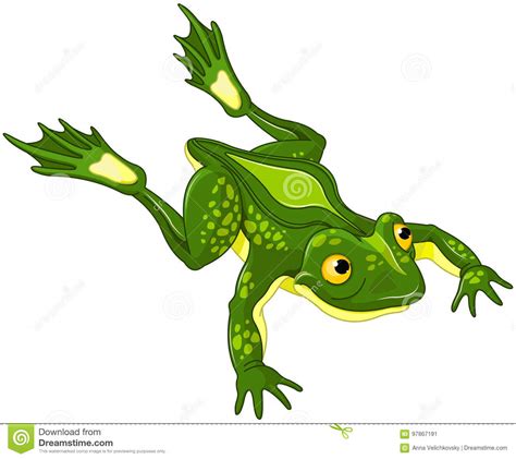 Frog Stock Vector Illustration Of Cute Cheerful Happiness 97867191